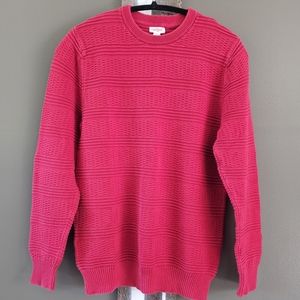 Cat & Jack Red Long Sleeve Crew Neck Knit Sweater Size XL 16